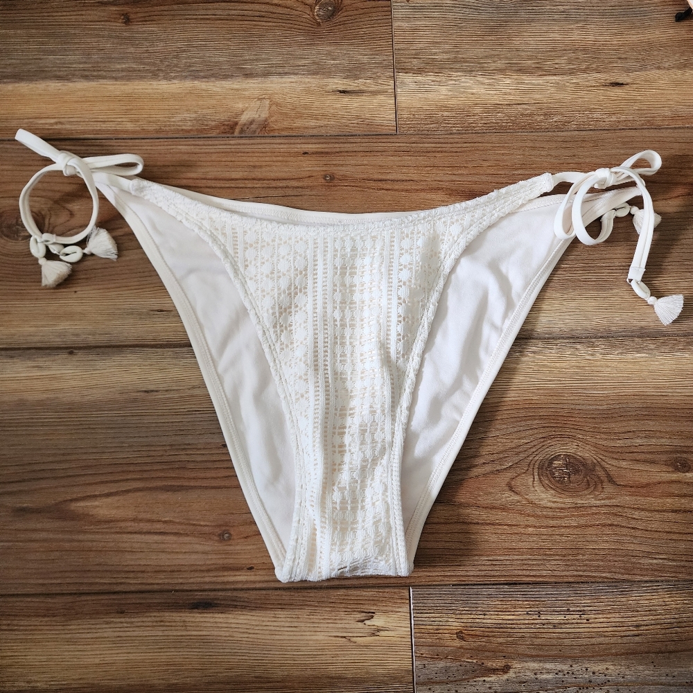 Wild Fable Crochet Bikini Bottom Womens XL Cream